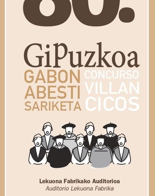 80. CONCURSO DE VILLANCICOS «GIPUZKOA» de RENTERIA